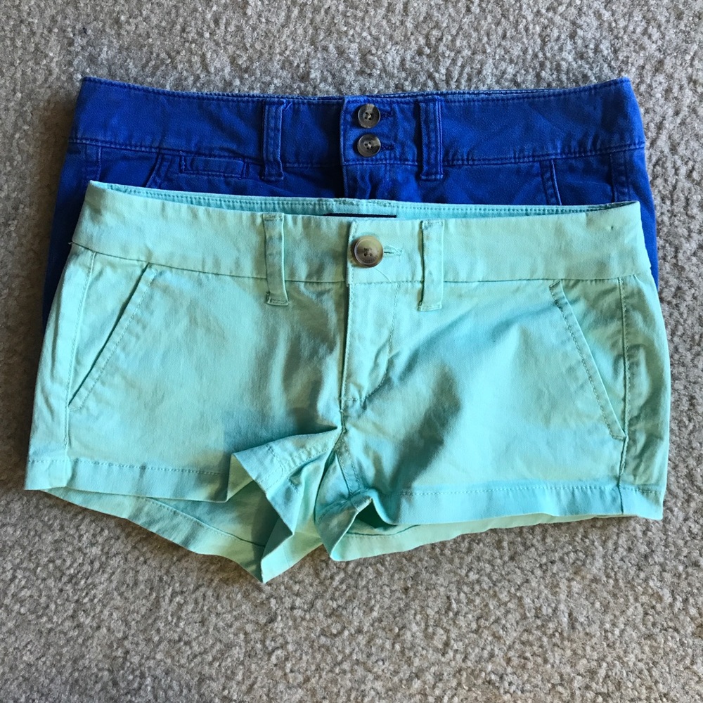 American eagle shorts stretch 00 lot of 2 shortie